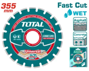 Diamond disc for asphalt and concrete cutting