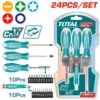 24 Pcs screwdriver and bits set