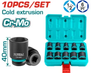 10 Pcs 1/2"DR. Impact socket set