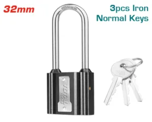 Long shackle iron padlock