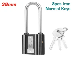 Long shackle iron padlock