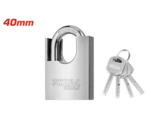 Anti-prying steel padlock