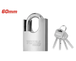 Anti-prying steel padlock