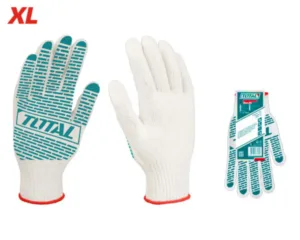 Knitted&PVC dots gloves
